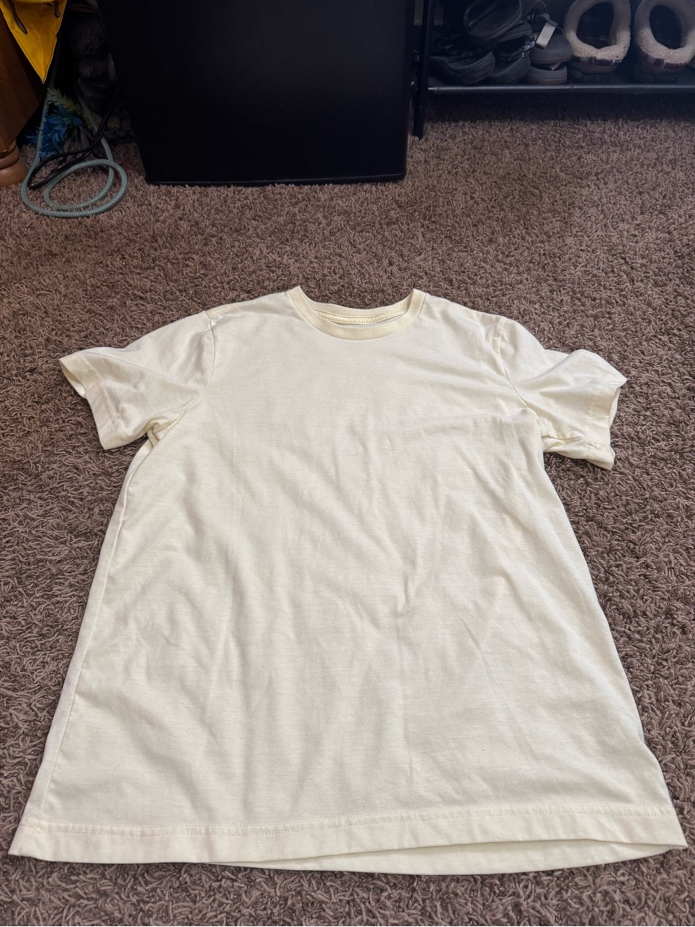 George Cream Short-Sleeve Crew Neck T-Shirt